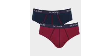 Sloggi Men's Basic Midi Briefs Pants 2 Pack 94% Cotton 10020412