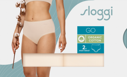 Go High Waist briefs Organic Cotton (2 pack)